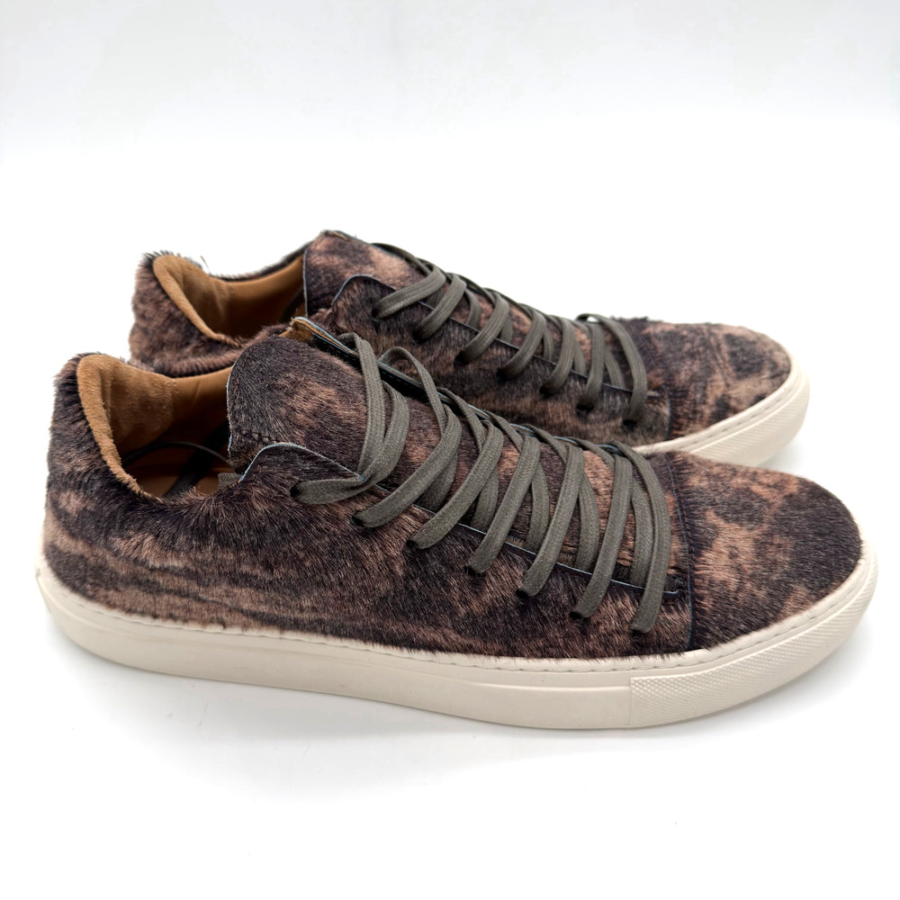 John Varvatos Reed Modern Calf HairLeather LowTop Sneaker Portugal NWOB$598 11.5